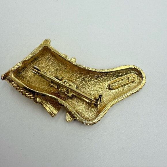 Vintage 5 Sets Christmas Themed Enamel Gerry’s Signed Brooches - Picture 7 of 12